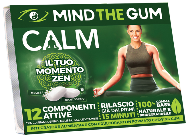 MIND THE GUM CALM 18 GOMME SENZA ZUCCHERO - doctorpill.it