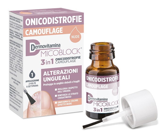 DERMOVITAMINA MICOBLOCK 3 IN 1 ONICODISTROFIE CAMOUFLAGE 8 ML NUDE - doctorpill.it