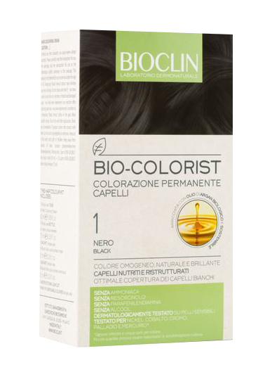 BIOCLIN BIO COLOR FAST&PERFECTION 1,0 NERO CREMA COLORANTE 60 ML + RIVELATORE IN CREMA 60 ML + BIO COLOR SHAMPOO 10 ML + BIO COLOR MASCHERA 10 ML - doctorpill.it