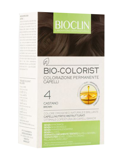 BIOCLIN BIO COLOR FAST&PERFECTION 4,0 CASTANO CREMA COLORANTE 60 ML + RIVELATORE IN CREMA 60 ML + BIO COLOR SHAMPOO 10 ML + BIO COLOR MASCHERA 10 ML - doctorpill.it