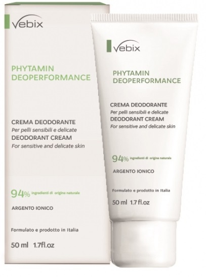 VEBIX PHYTAMIN E DEO PERFORMANCE CREMA DEO 72H-50ML SALI DI ARGENTO - doctorpill.it