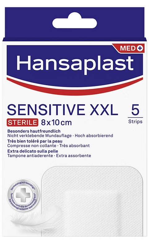 CEROTTO HANSAPLAST SENSITIVE XXL 5 PEZZI - doctorpill.it