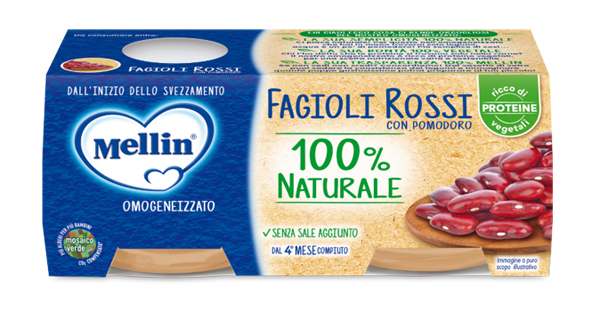 MELLIN OMOGENEIZZATO FAGIOLI ROSSI 2 X 80 G - doctorpill.it