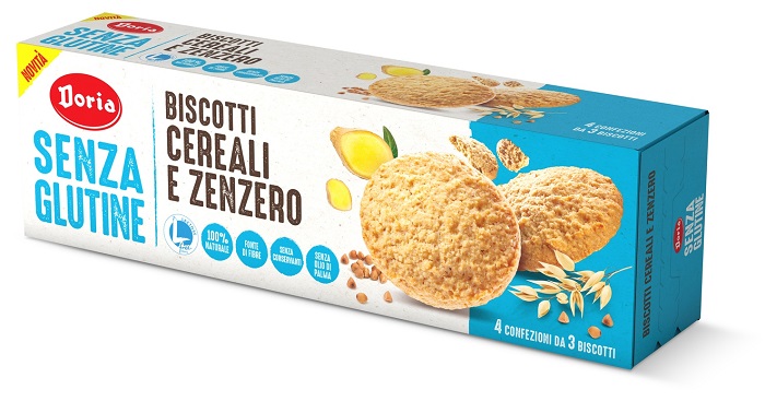 DORIA BISCOTTI CEREALI-ZENZERO 4X37,5 G - doctorpill.it