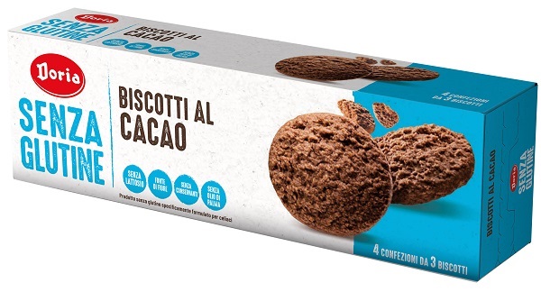 DORIA BISCOTTI CACAO 4X37,5 G - doctorpill.it