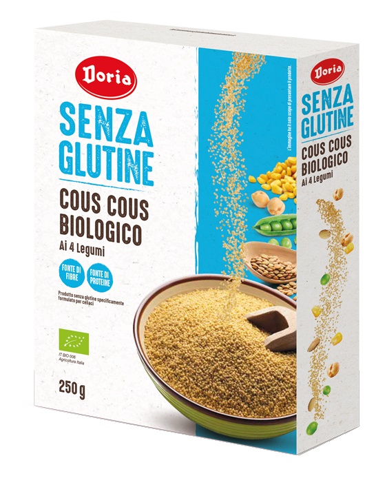 DORIA COUS COUS BIOLOGICO 4 LEGUMI 250 G - doctorpill.it