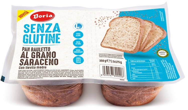 DORIA PAN BAULETTO GRANO SARACENO 2 PEZZI DA 175 G - doctorpill.it