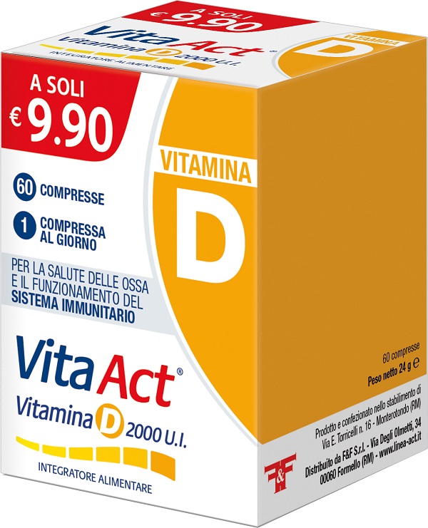 VITA ACT VITAMINA D 2000UI 60 COMPRESSE - doctorpill.it