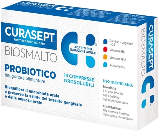 CURASEPT BIOSMALTO PROBIOTICO 14 COMPRESSE - doctorpill.it