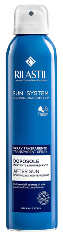 RILASTIL SUN SYSTEM DOPOSOLE SPRAY TRASPARENTE DOPOSOLE IDRATANTE E RINFRESCANTE 200 ML - doctorpill.it