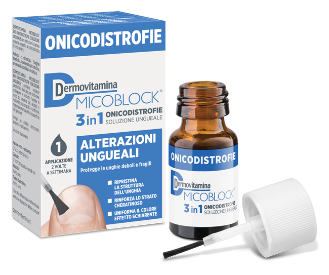 DERMOVITAMINA MICOBLOCK 3 IN 1 ONICODISTROFIE ALTERAZIONI UNGUEALI 7 ML - doctorpill.it