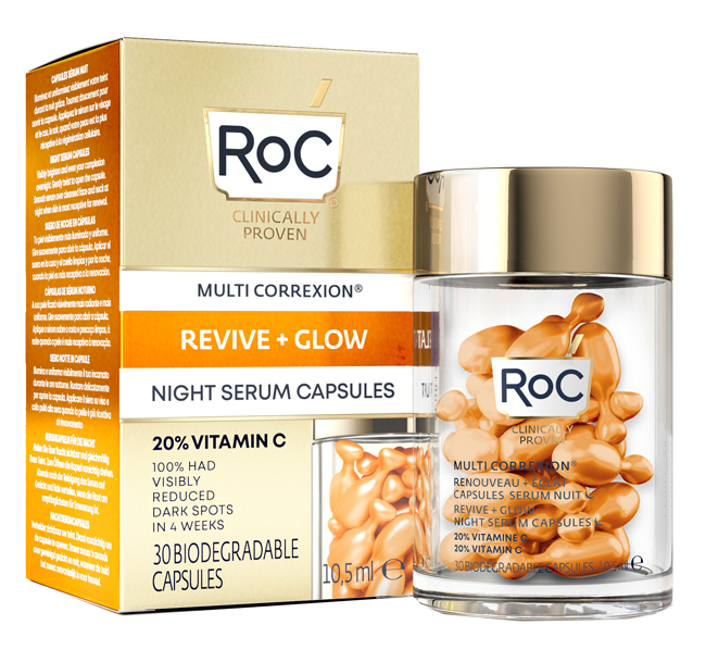 ROC MULTI CORREXION REVIVE + GLOW SIERO VISO NOTTE CAPSULE - doctorpill.it