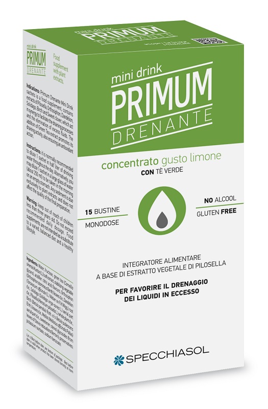PRIMUM DRENANTE MINIDRINK LIMONE 15 STICK DA 10 ML - doctorpill.it