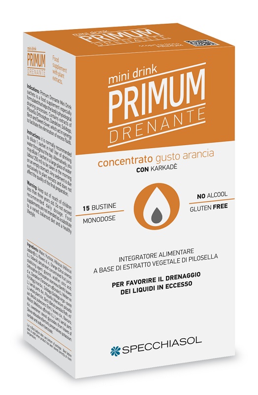 PRIMUM DRENANTE MINIDRINK ARANCIA 15 STICK DA 10 ML - doctorpill.it