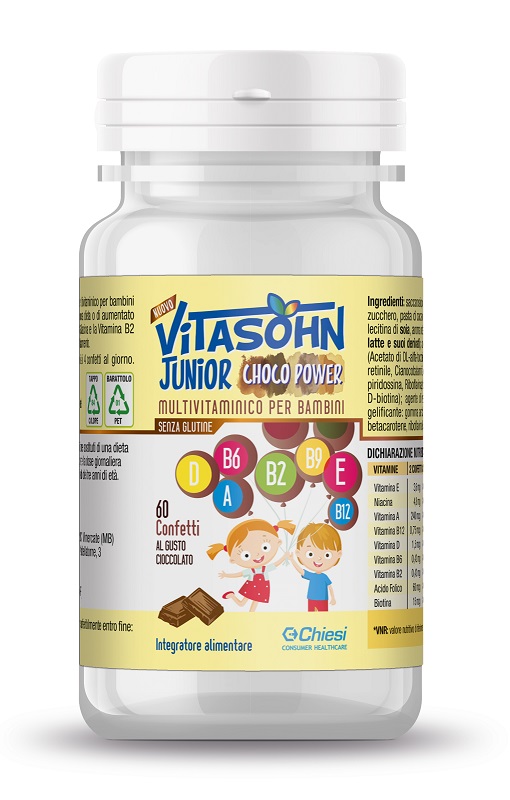 VITASOHN JUNIOR CHOCO POWER 60 CONFETTI - doctorpill.it