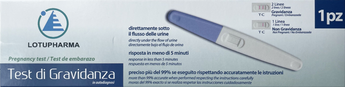 LOTUPHARMA TEST DI GRAVIDANZA 1 PEZZO - doctorpill.it