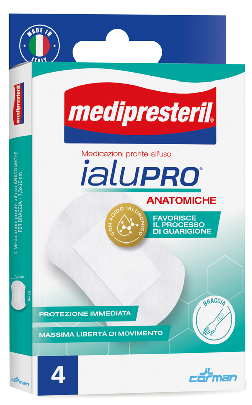 MEDIPRESTERIL IALUPRO BRACCIA 7,5X10 CM 4 PEZZI - doctorpill.it