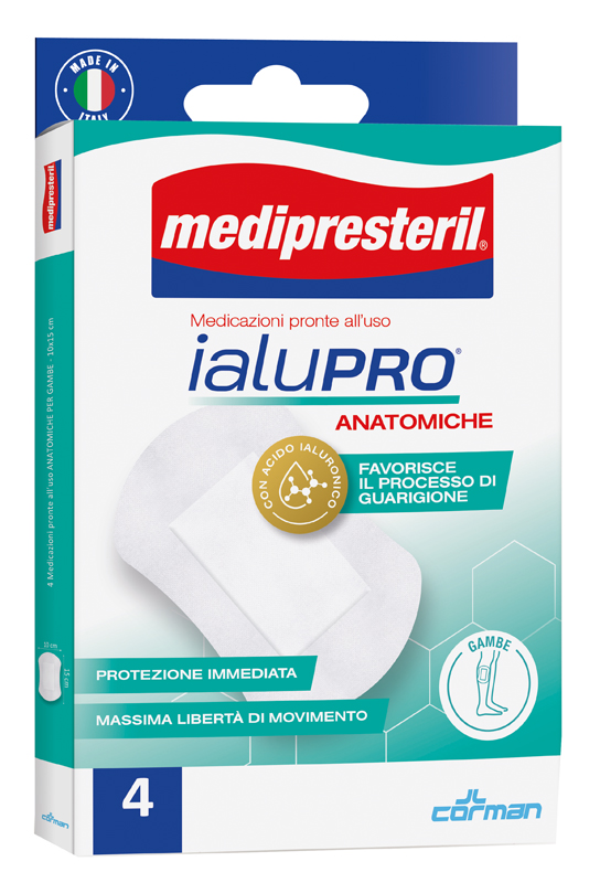 MEDIPRESTERIL IALUPRO GAMBE 10X15 CM 4 PEZZI - doctorpill.it