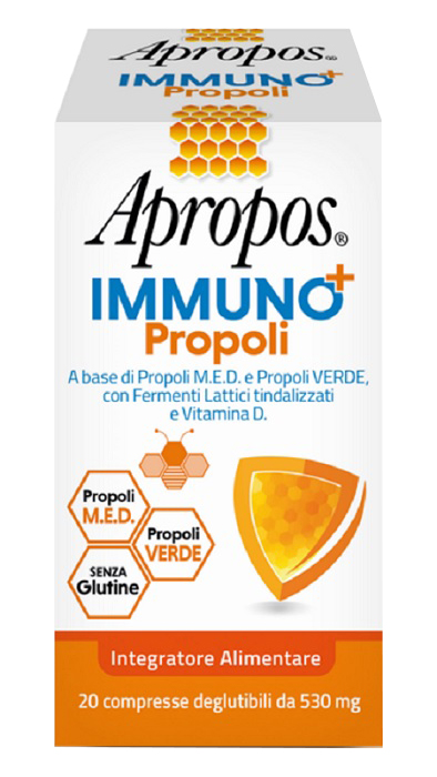 APROPOS IMMUNO+ PROPOLI 20 COMPRESSE DEGLUTIBILI - doctorpill.it