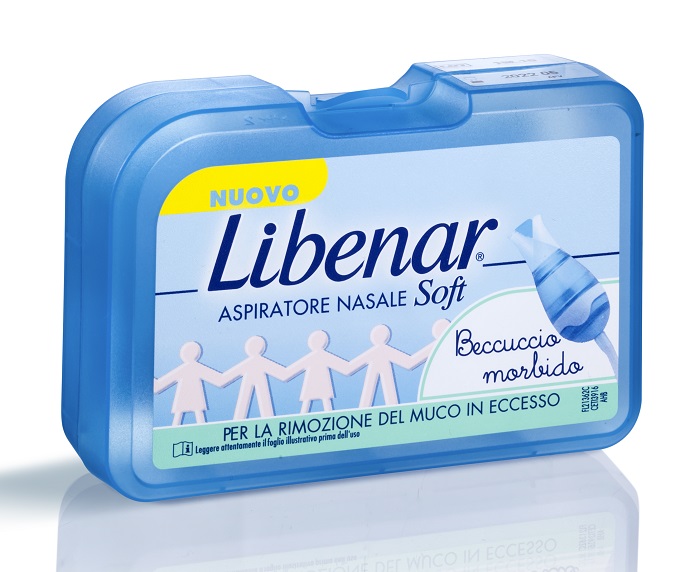 ASPIRATORE NASALE SOFT LIBENAR + 5 FILTRI CON BECCUCCIO ULTRA FLESSIBILE - doctorpill.it