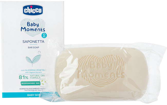 CHICCO BABY MOMENTS SAPONE SOLIDO 100 G - doctorpill.it