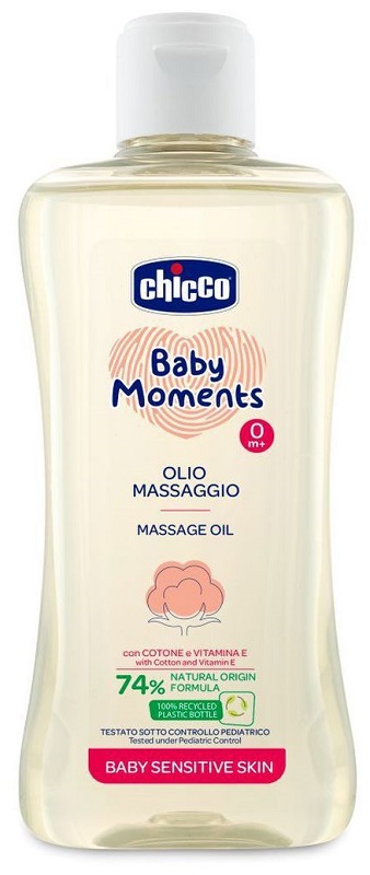 CHICCO BABY MOMENTS OLIO MASSAGGIO SENSITIVE 200 ML - doctorpill.it