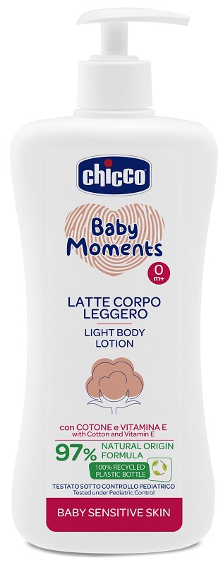CHICCO BABY MOMENTS LATTE CORPO SENSITIVE LEGGERO 500 ML - doctorpill.it