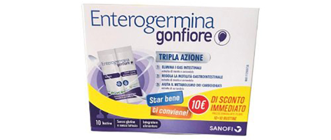 ENTEROGERMINA GONFIORE 10 + 10 BUSTINE - doctorpill.it