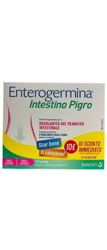 ENTEROGERMINA INTESTINO PIGRO 10 + 10 BUSTINE - doctorpill.it