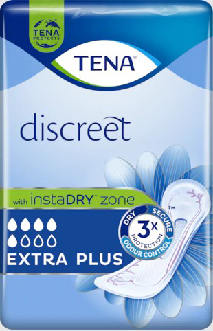 ASSORBENTE INCONTINENZA LEGGERA TENA DISCREET EXTRA PLUS 16 PEZZI - doctorpill.it