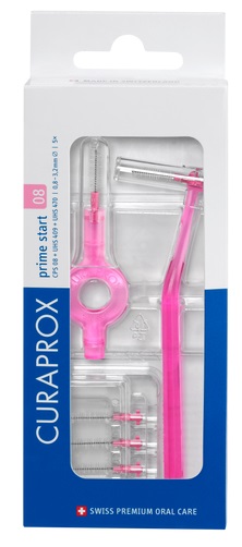 CURAPROX CPS 08 SCOVOLINO PRIME START 08 PINK 5 PEZZI - doctorpill.it