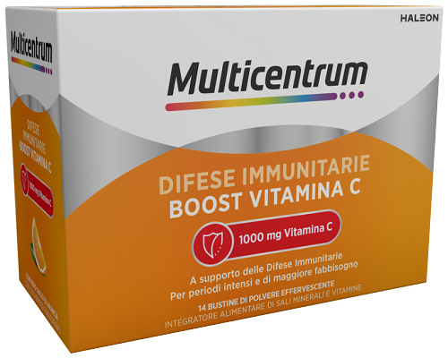 MULTICENTRUM DIFESE IMMUNITARIE BOOST VITAMINA C 14 BUSTINE - doctorpill.it