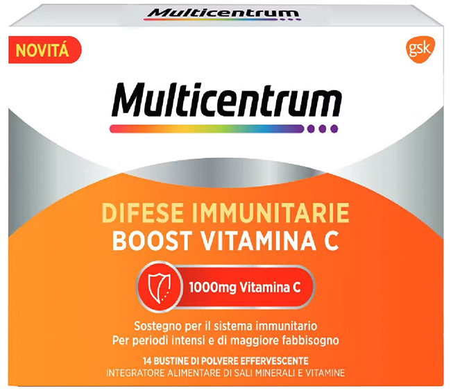 MULTICENTRUM DIFESE IMMUNITARIE BOOST VITAMINA C 28 BUSTINE - doctorpill.it