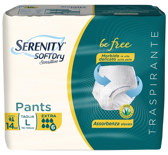 SERENITY PANTS SD SENSITIVE BE FREE EXTRA L 14 PEZZI - doctorpill.it