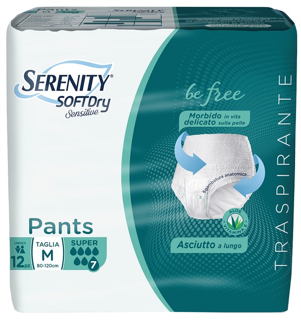 SERENITY PANTS SD SENSITIVE SUPER M 12 PEZZI - doctorpill.it