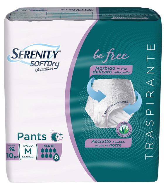 SERENITY PANTS SD SENSITIVE BE FREE MAXI M 10 PEZZI - doctorpill.it