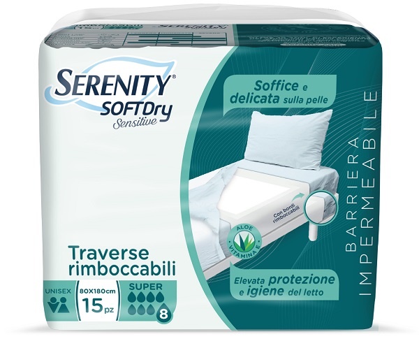 SERENITY TRAVERSA SD SENSIIVE SUPER 80X180 CM 15 PEZZI - doctorpill.it