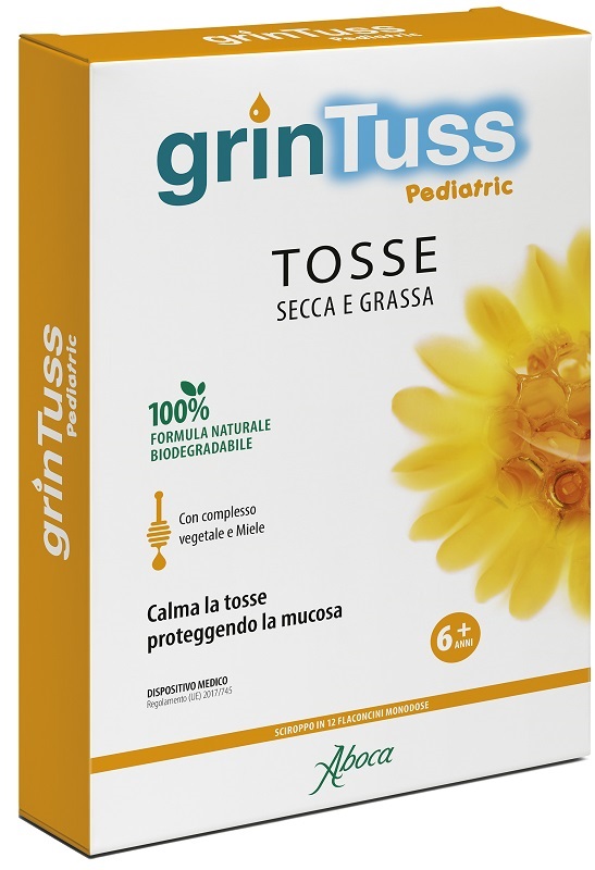 GRINTUSS PEDIATRIC SCIROPPO 12 FLACONCINI - doctorpill.it