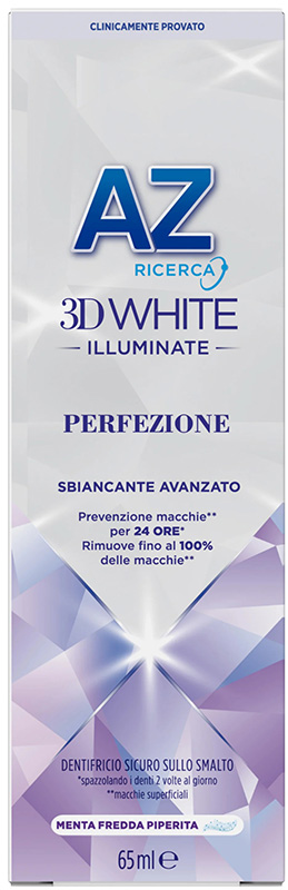 AZ 3D WHITE ILLUMINANTE PERFEZIONE SBIANCANTE AVANZATO DENTIFRICIO 50 ML - doctorpill.it