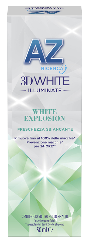 AZ 3D WHITE ILLUMINANTE WHITE EXPLOSION DENTIFRICIO 50 ML - doctorpill.it