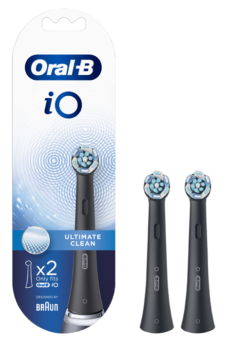 ORALB POWER REFILL IO ULTIMATE CLEAN BLACK 2 PEZZI - doctorpill.it