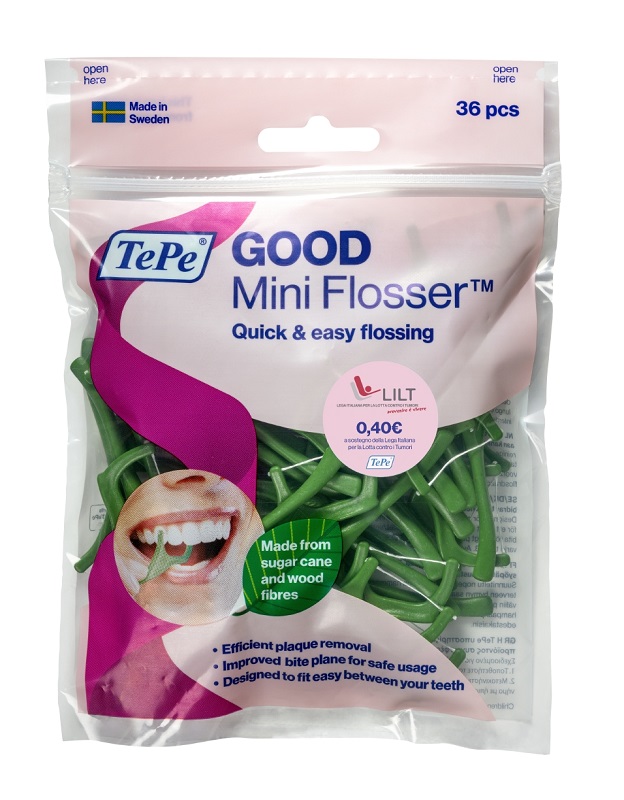 TEPE GOOD MINIFLOSSER EDIZIONE LIMITATA PINK RIBBON 36 PEZZI - doctorpill.it