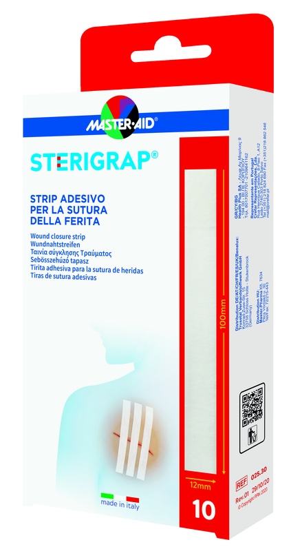 MASTER-AID STERIGRAP STRIP ADESIVO SUTURA FERITE 100X12 MM 6 PEZZI - doctorpill.it