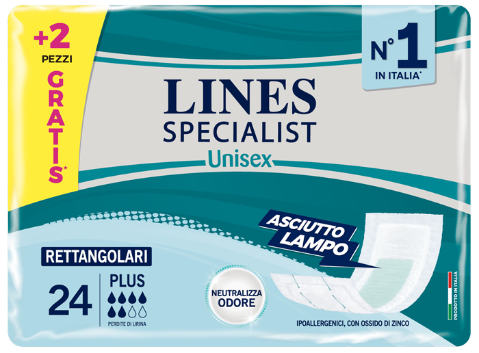 LINES SPECIALIST RETTANGOLARE 22+2 PEZZI - doctorpill.it