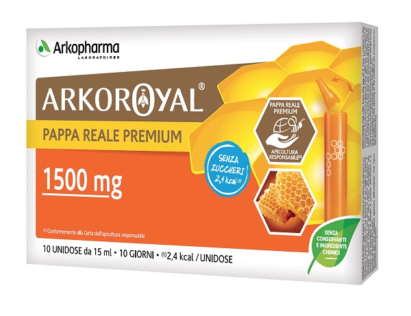 ARKOROYAL PAPPA REALE 1500MG SENZA ZUCCHERO 10 FLACONCINI DA 15 ML - doctorpill.it