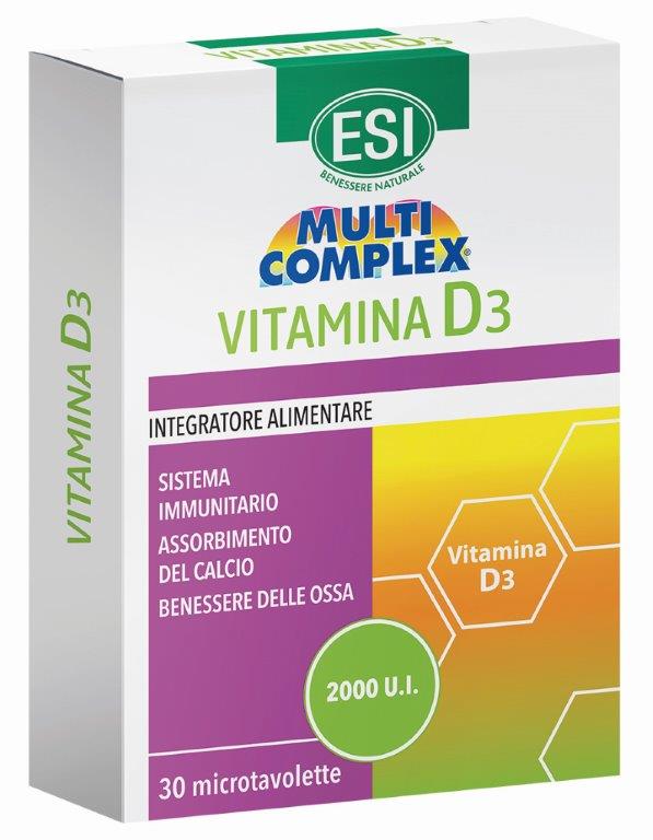 ESI MULTICOMPLEX VITAMINA D3 30 TAVOLETTE - doctorpill.it