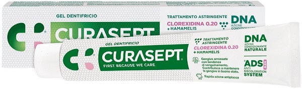 CURASEPT GEL DENTIFRICIO ADS DNA TRATTAMENTO ASTRINGENTE 75 ML - doctorpill.it