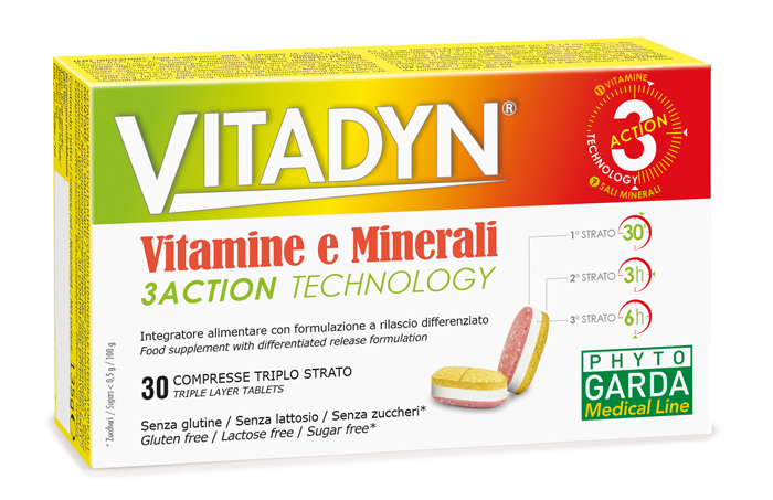 VITADYN VITAMINE/MINERALI 30 COMPRESSE RILASCIO DIFFERENZIATO - doctorpill.it