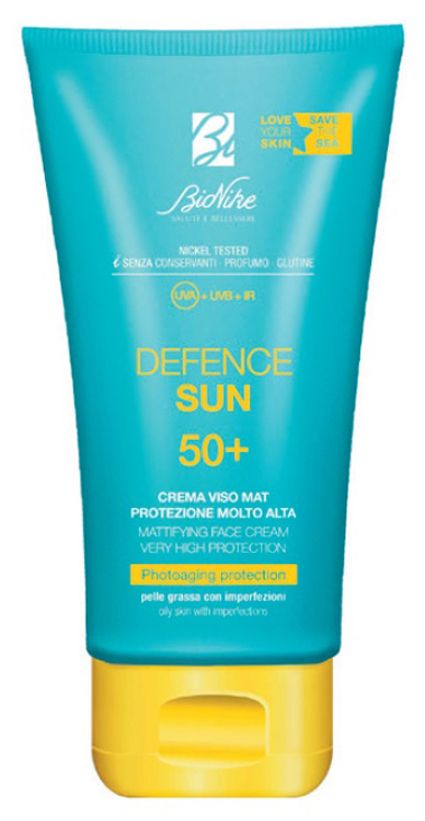 DEFENCE SUN CREMA VISO MAT SPF50+ PROTEZIONE MOLTO ALTA 50 ML - doctorpill.it