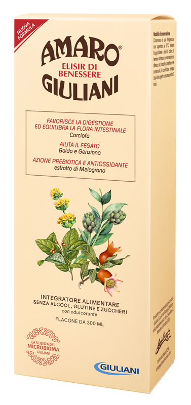 AMARO GIULIANI ELISIR BENESSERE 300 ML NUOVA FORMULA - doctorpill.it